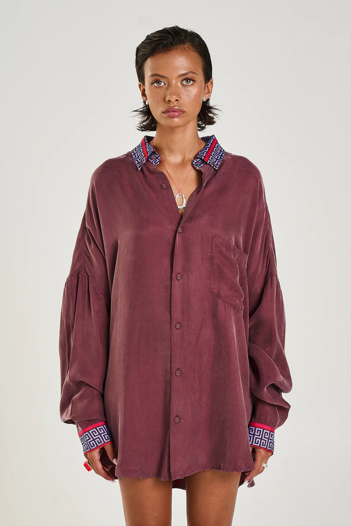 SUMMI SUMMI Womens LS OS Shirt Zodiac