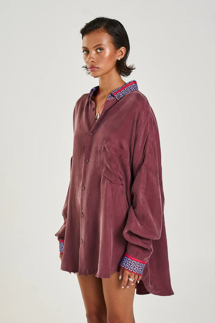 SUMMI SUMMI Womens LS OS Shirt Zodiac