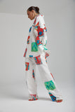 SUMMI SUMMI Womens Long Sleeve Oversize Linen Shirt - Montage White, WOMENS TOPS & SHIRTS, SUMMI SUMMI, Elwood 101