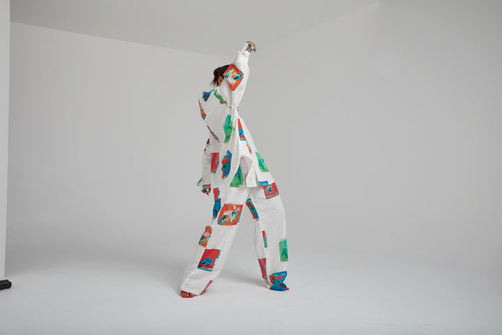 SUMMI SUMMI Womens Long Sleeve Oversize Linen Shirt - Montage White, WOMENS TOPS & SHIRTS, SUMMI SUMMI, Elwood 101