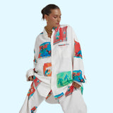 SUMMI SUMMI Womens Long Sleeve Oversize Linen Shirt - Montage White, WOMENS TOPS & SHIRTS, SUMMI SUMMI, Elwood 101