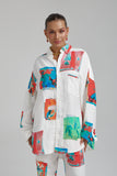 SUMMI SUMMI Womens Long Sleeve Oversize Linen Shirt - Montage White, WOMENS TOPS & SHIRTS, SUMMI SUMMI, Elwood 101