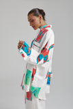 SUMMI SUMMI Womens Long Sleeve Oversize Linen Shirt - Montage White, WOMENS TOPS & SHIRTS, SUMMI SUMMI, Elwood 101