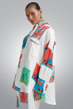 SUMMI SUMMI Womens Long Sleeve Oversize Linen Shirt - Montage White, WOMENS TOPS & SHIRTS, SUMMI SUMMI, Elwood 101