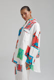SUMMI SUMMI Womens Long Sleeve Oversize Linen Shirt - Montage White, WOMENS TOPS & SHIRTS, SUMMI SUMMI, Elwood 101