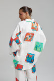 SUMMI SUMMI Womens Long Sleeve Oversize Linen Shirt - Montage White, WOMENS TOPS & SHIRTS, SUMMI SUMMI, Elwood 101