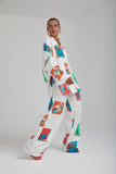 SUMMI SUMMI Womens Long Sleeve Oversize Linen Shirt - Montage White, WOMENS TOPS & SHIRTS, SUMMI SUMMI, Elwood 101