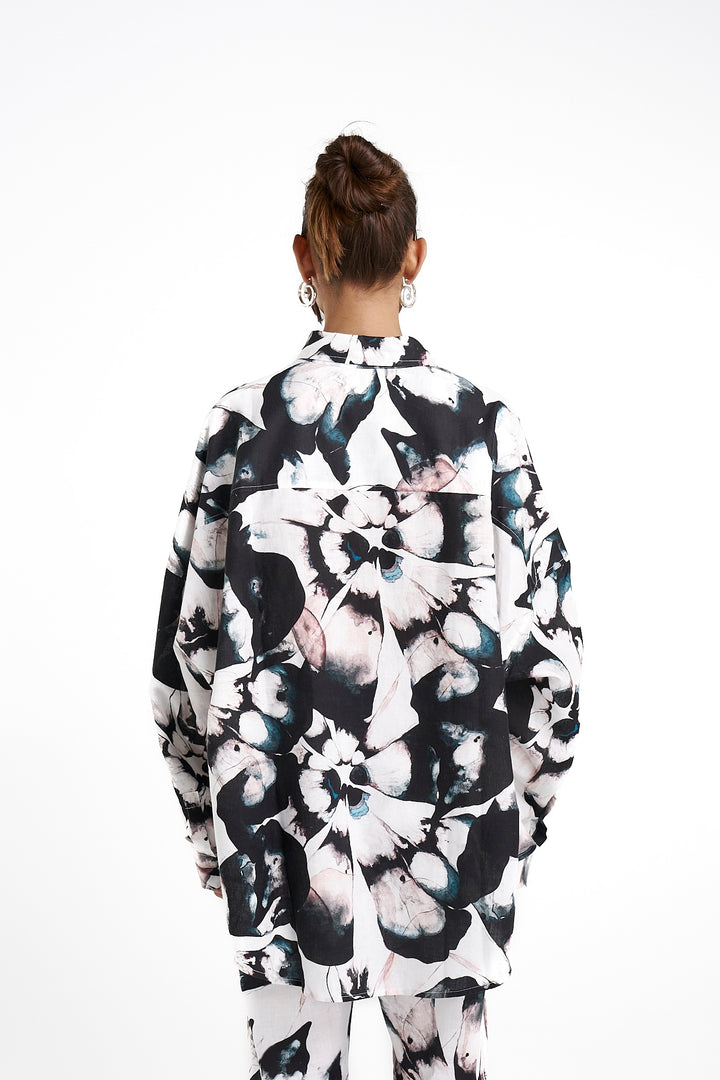SUMMI SUMMI Womens Long Sleeve Oversized Linen Shirt - Everlast, WOMENS TOPS & SHIRTS, SUMMI SUMMI, Elwood 101