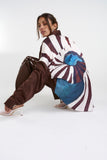 SUMMI SUMMI Womens Long Sleeve Oversized Shirt - Nautilus, WOMENS TOPS & SHIRTS, SUMMI SUMMI, Elwood 101