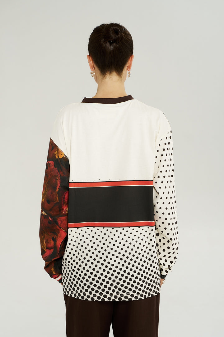 SUMMI SUMMI Womens Long Sleeve Racer Tee in Chocolat Choux, WOMENS TEES & TANKS, SUMMI SUMMI, Elwood 101