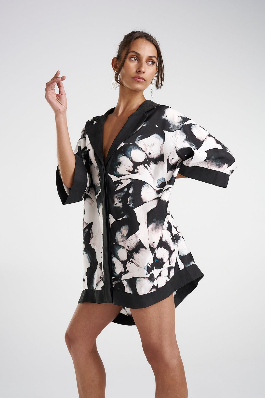 SUMMI SUMMI Womens Luka Shirt Dress with Collar- Everlast, WOMENS DRESSES, SUMMI SUMMI, Elwood 101