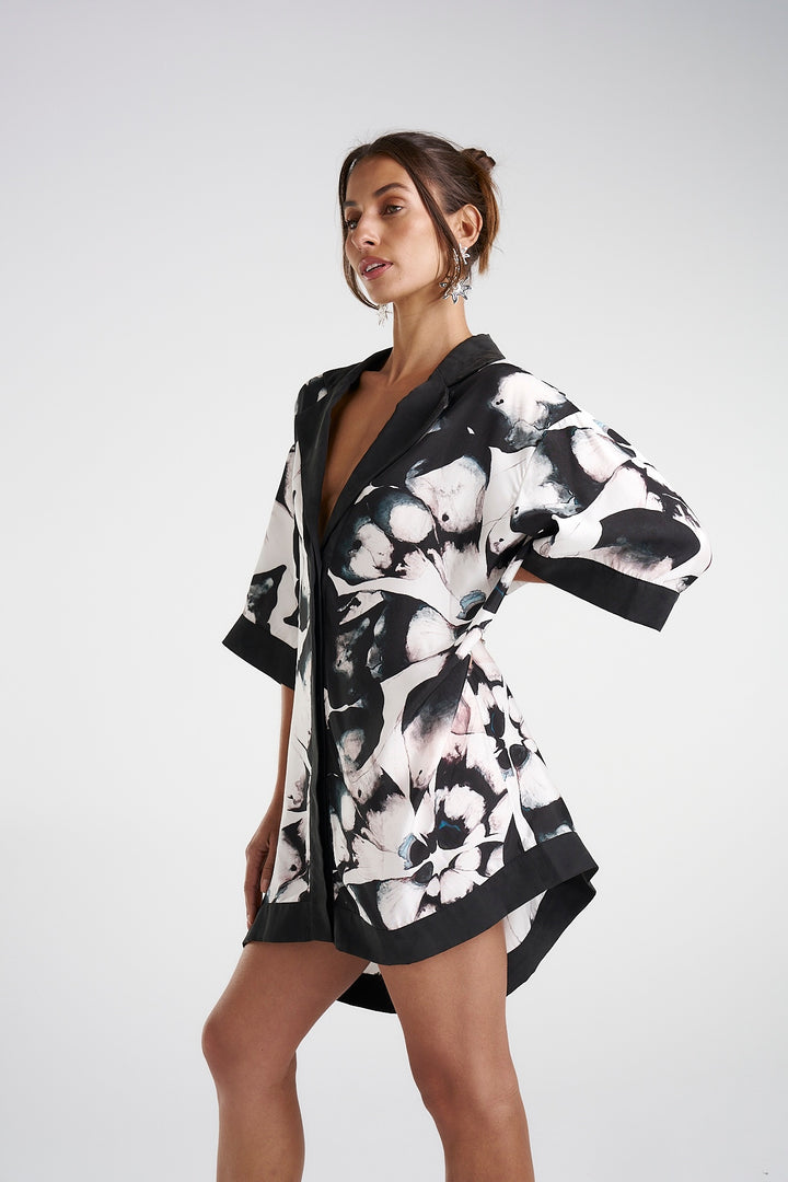 SUMMI SUMMI Womens Luka Shirt Dress with Collar- Everlast, WOMENS DRESSES, SUMMI SUMMI, Elwood 101