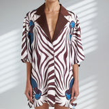 SUMMI SUMMI Womens Luka Shirt Dress with Collar - Nautilus, WOMENS DRESSES, SUMMI SUMMI, Elwood 101