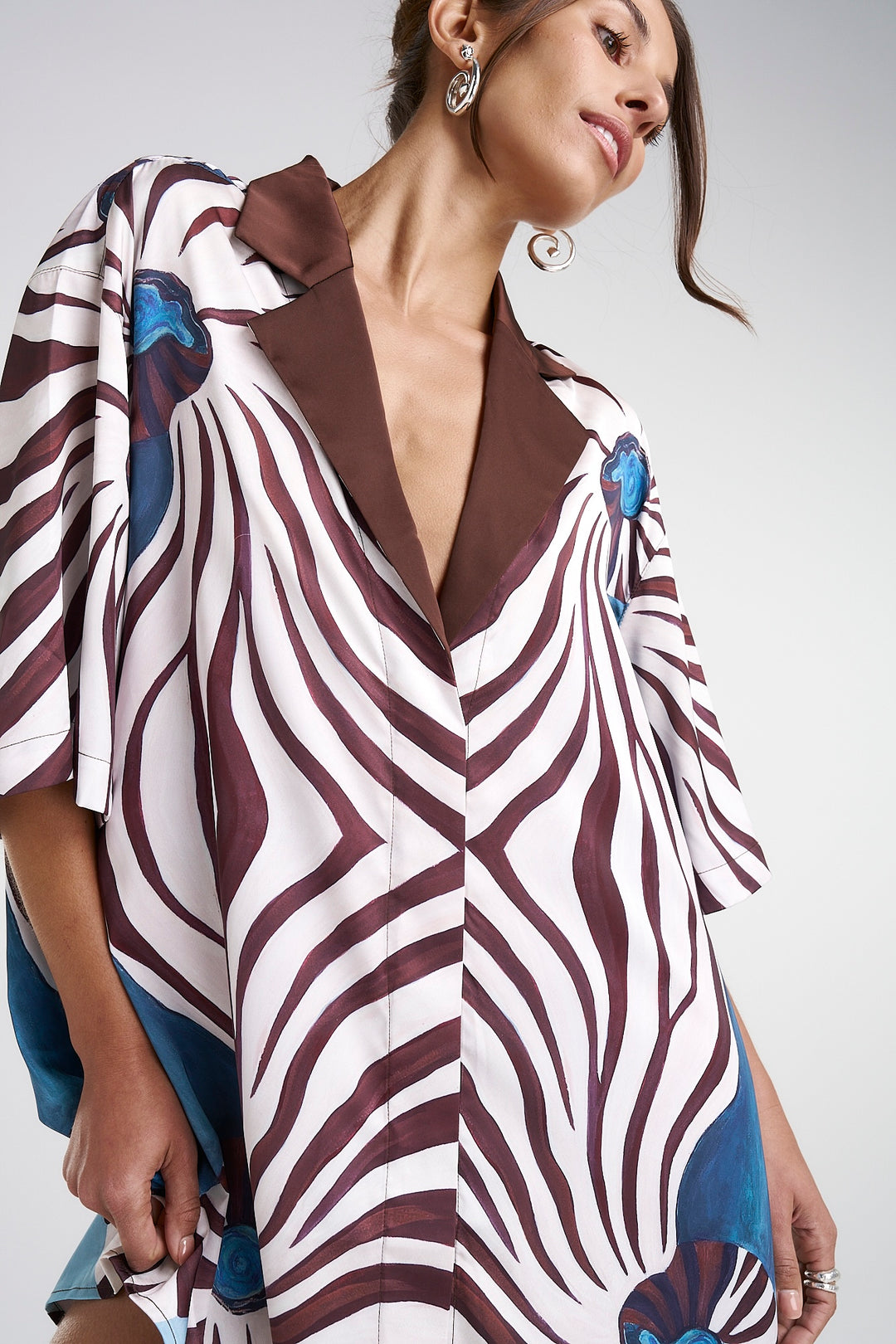 SUMMI SUMMI Womens Luka Shirt Dress with Collar - Nautilus, WOMENS DRESSES, SUMMI SUMMI, Elwood 101