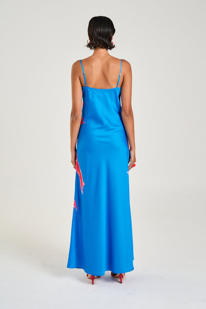 SUMMI SUMMI Womens Luna Maxi Dress in Koi Print
