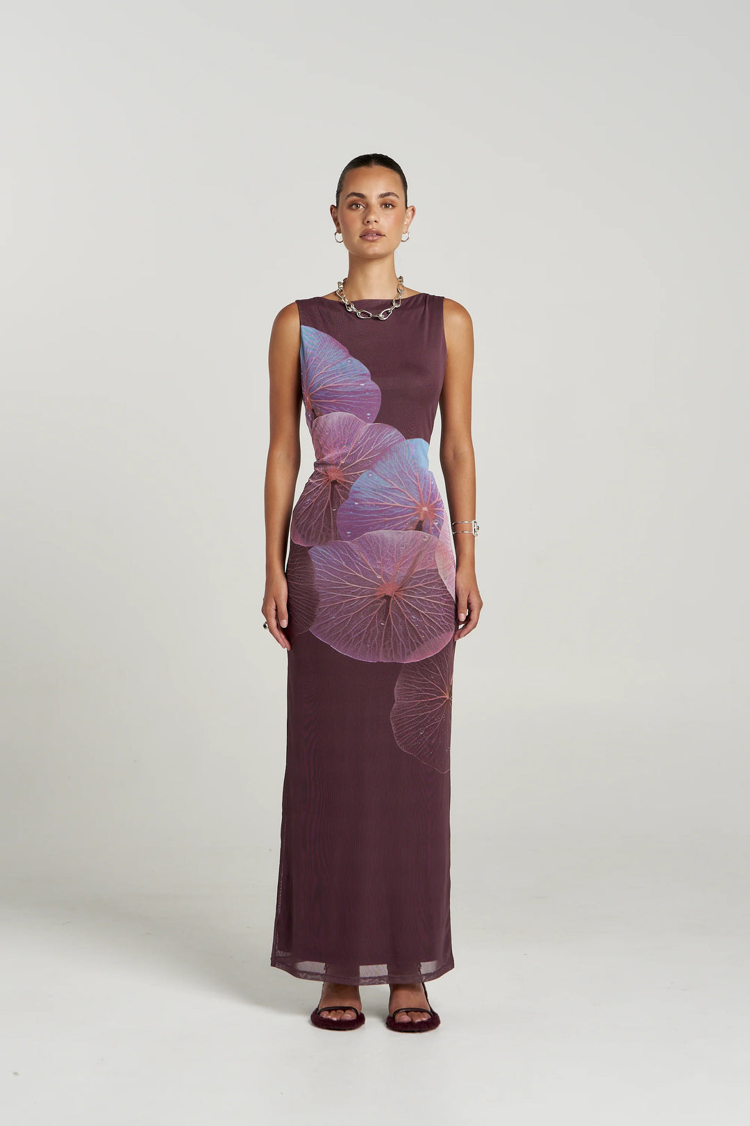 SUMMI SUMMI Womens Maxi Slip Dress in Phoria Print, WOMENS DRESSES, SUMMI SUMMI, Elwood 101