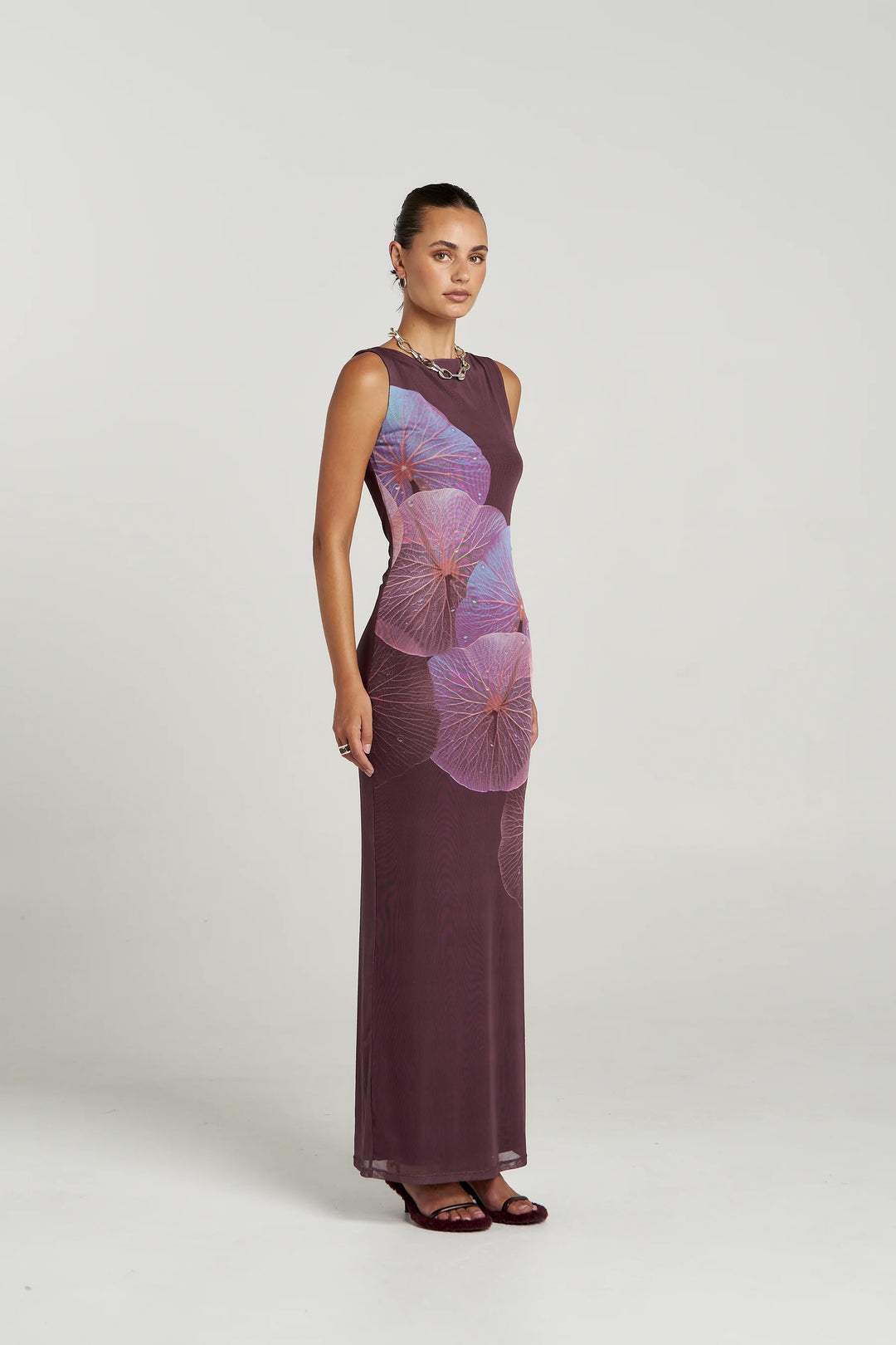 SUMMI SUMMI Womens Maxi Slip Dress in Phoria Print, WOMENS DRESSES, SUMMI SUMMI, Elwood 101