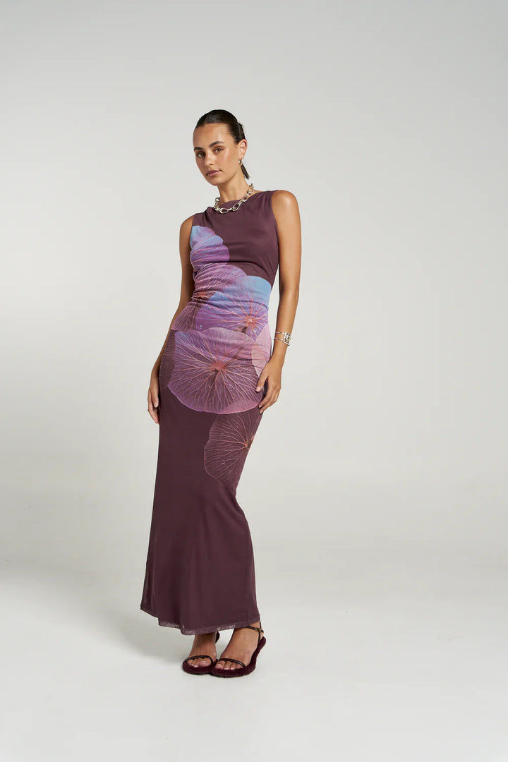 SUMMI SUMMI Womens Maxi Slip Dress in Phoria Print, WOMENS DRESSES, SUMMI SUMMI, Elwood 101