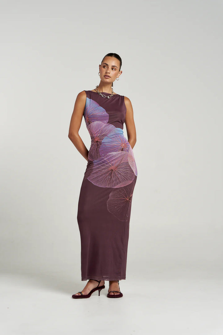 SUMMI SUMMI Womens Maxi Slip Dress in Phoria Print, WOMENS DRESSES, SUMMI SUMMI, Elwood 101
