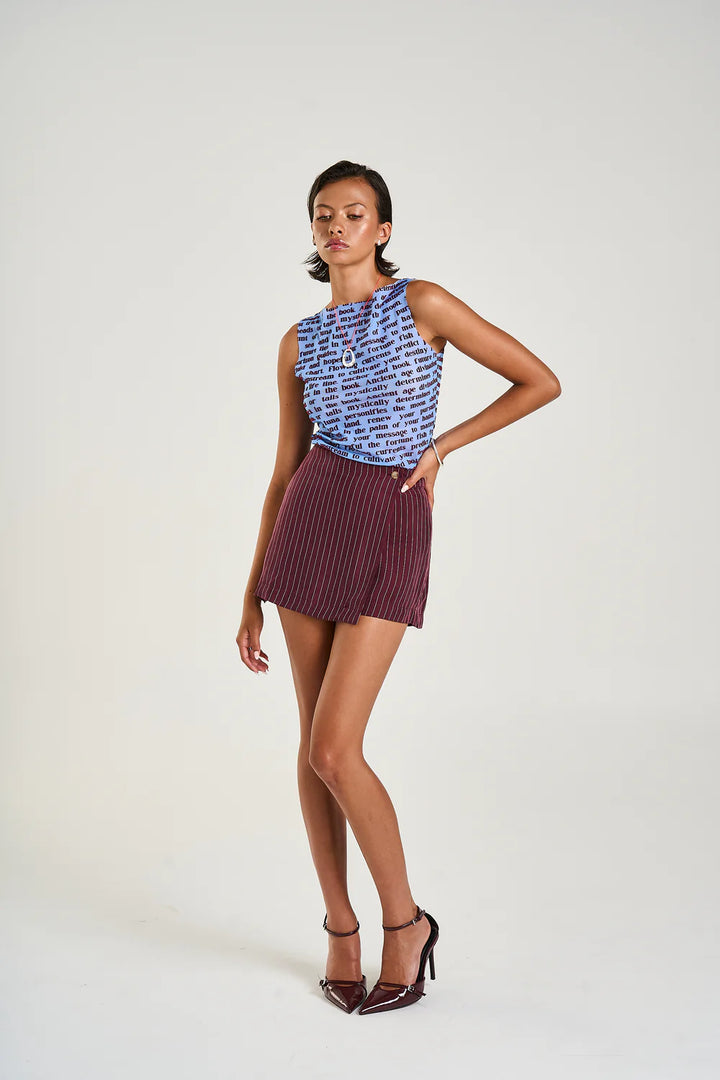 SUMMI SUMMI Womens Mesh Tank Fortune Teller Lotus