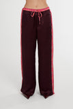 SUMMI SUMMI Womens Neon Plaid Boxer Pant - Plum