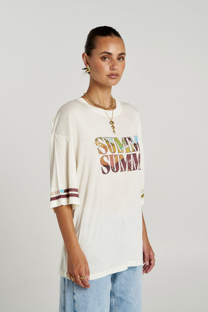 SUMMI SUMMI Womens Oversized Tee in Wonderland, WOMENS TEES & TANKS, SUMMI SUMMI, Elwood 101