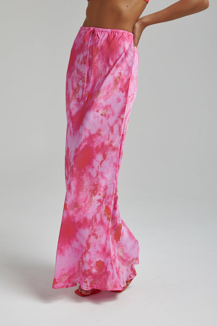 SUMMI SUMMI Womens Relaxed Maxi Skirt - Hibiscus, WOMENS SKIRTS, SUMMI SUMMI, Elwood 101