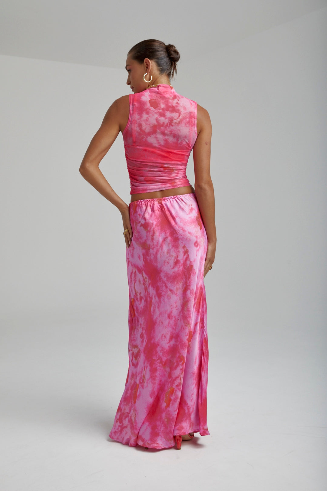 SUMMI SUMMI Womens Relaxed Maxi Skirt - Hibiscus, WOMENS SKIRTS, SUMMI SUMMI, Elwood 101