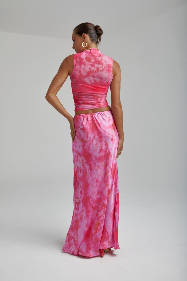 SUMMI SUMMI Womens Relaxed Maxi Skirt - Hibiscus, WOMENS SKIRTS, SUMMI SUMMI, Elwood 101
