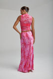 SUMMI SUMMI Womens Relaxed Maxi Skirt - Hibiscus, WOMENS SKIRTS, SUMMI SUMMI, Elwood 101