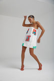 SUMMI SUMMI Womens Linen Shift Dress - Montage White, WOMENS DRESSES, SUMMI SUMMI, Elwood 101