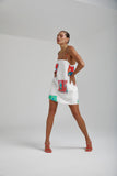 SUMMI SUMMI Womens Linen Shift Dress - Montage White, WOMENS DRESSES, SUMMI SUMMI, Elwood 101