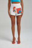 SUMMI SUMMI Womens Linen Shorts - Montage White, WOMENS SHORTS, SUMMI SUMMI, Elwood 101