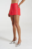SUMMI SUMMI Womens Sig Fitted Linen Shorts - Scarlet Summi, WOMENS SHORTS, SUMMI SUMMI, Elwood 101