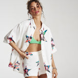 SUMMI SUMMI Womens Sig Fitted Linen Shorts - Star X Lovers, WOMENS SHORTS, SUMMI SUMMI, Elwood 101