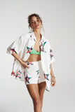 SUMMI SUMMI Womens Sig Fitted Linen Shorts - Star X Lovers, WOMENS SHORTS, SUMMI SUMMI, Elwood 101