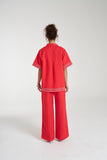 SUMMI SUMMI Womens Sig Linen Shirt - Scarlet Summi, WOMENS TOPS & SHIRTS, SUMMI SUMMI, Elwood 101