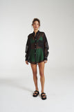 SUMMI SUMMI Womens Silk Organza Mercurio Shirt - Midnight Black, WOMENS TOPS & SHIRTS, SUMMI SUMMI, Elwood 101