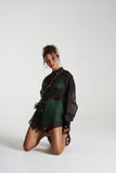 SUMMI SUMMI Womens Silk Organza Mercurio Shirt - Midnight Black, WOMENS TOPS & SHIRTS, SUMMI SUMMI, Elwood 101