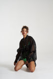 SUMMI SUMMI Womens Silk Organza Mercurio Shirt - Midnight Black, WOMENS TOPS & SHIRTS, SUMMI SUMMI, Elwood 101