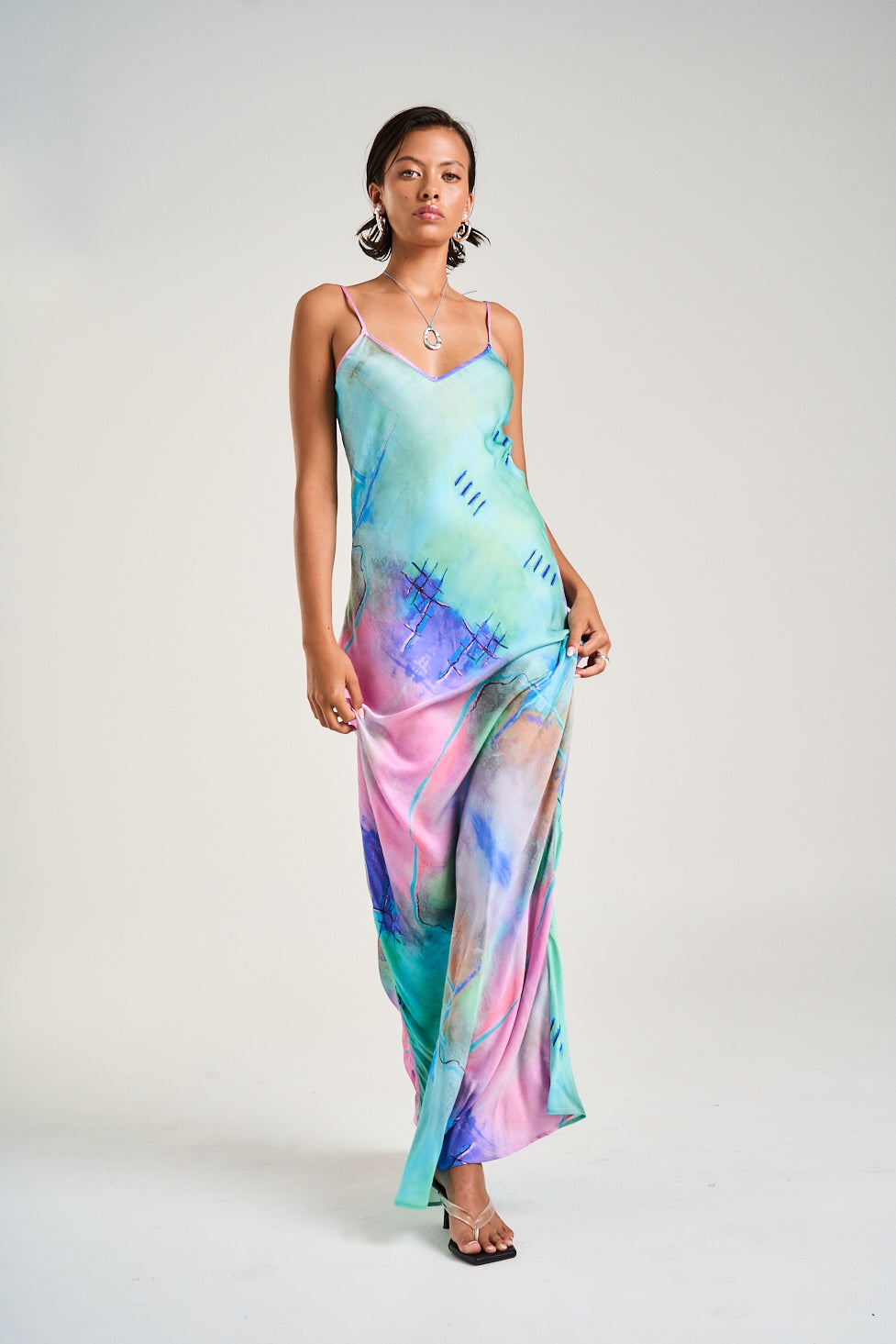 SUMMI SUMMI Womens Siren Maxi Dress in H20 Print