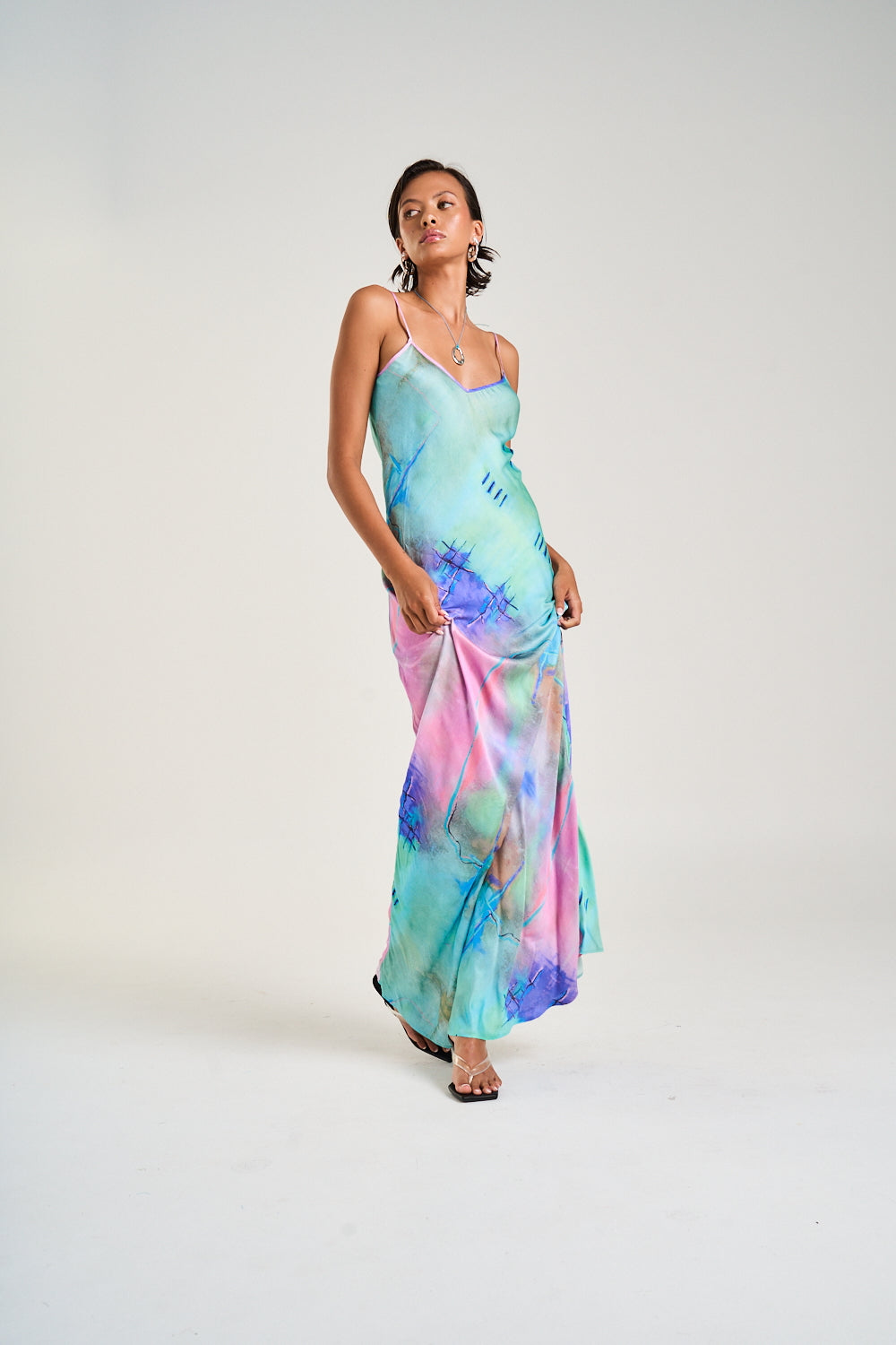 SUMMI SUMMI Womens Siren Maxi Dress in H20 Print