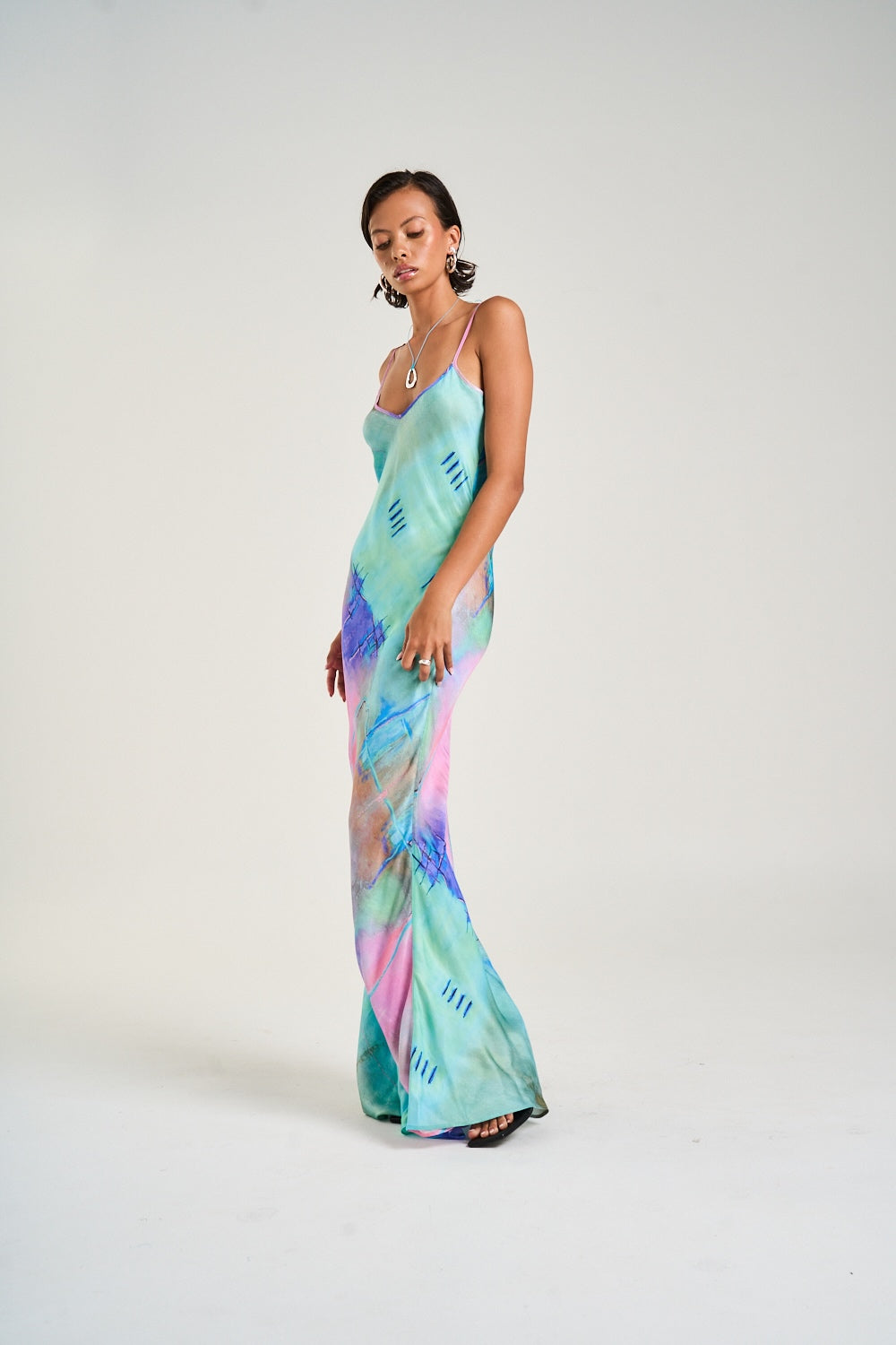 SUMMI SUMMI Womens Siren Maxi Dress in H20 Print