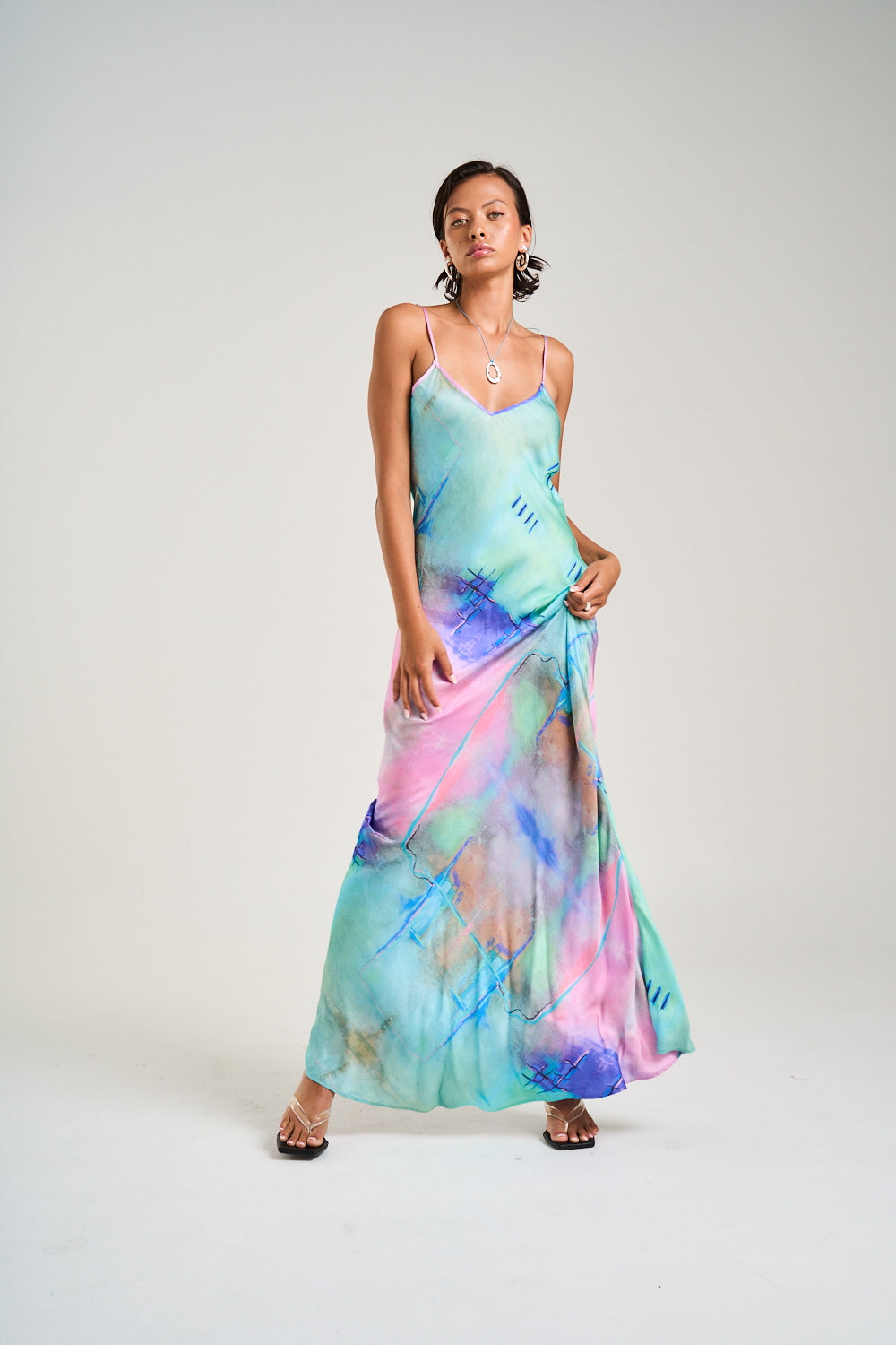 SUMMI SUMMI Womens Siren Maxi Dress in H20 Print