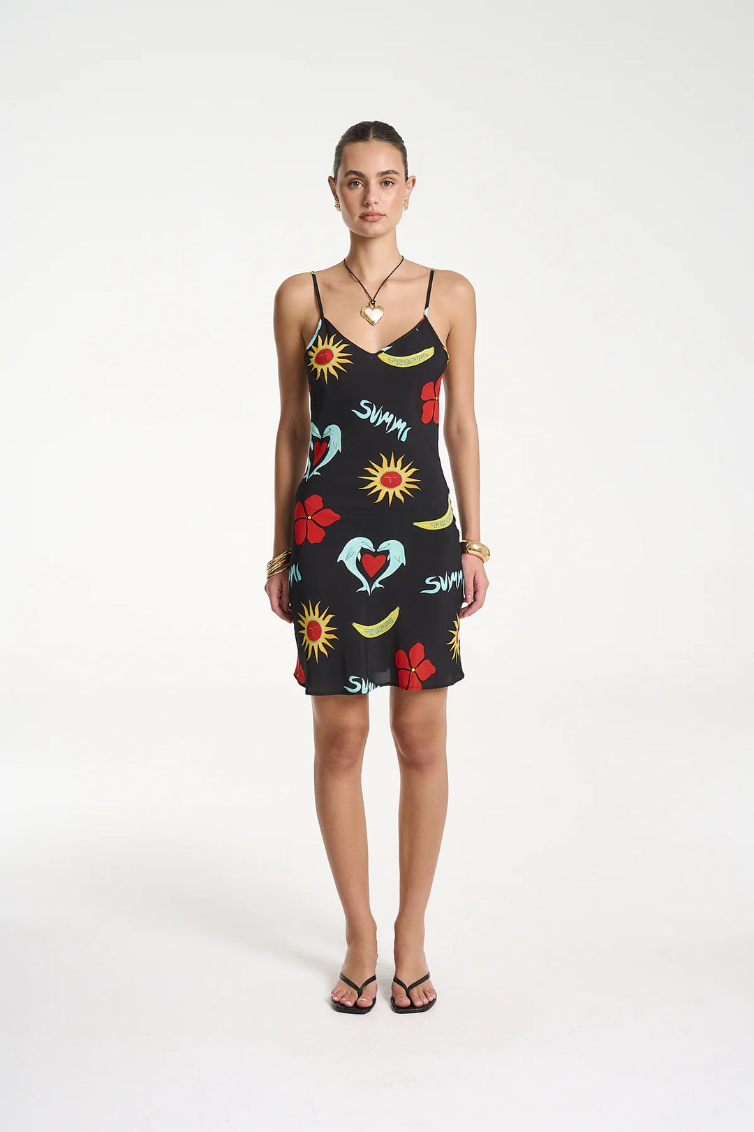 SUMMI SUMMI Womens Siren Mini Dress in Troppo Night