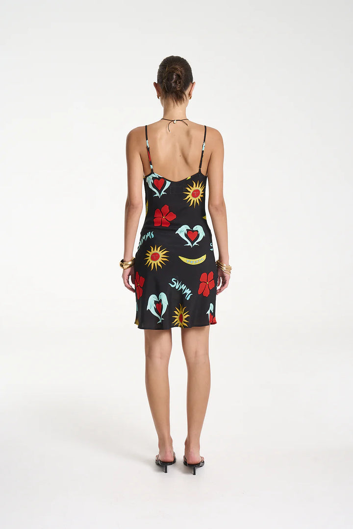 SUMMI SUMMI Womens Siren Mini Dress in Troppo Night