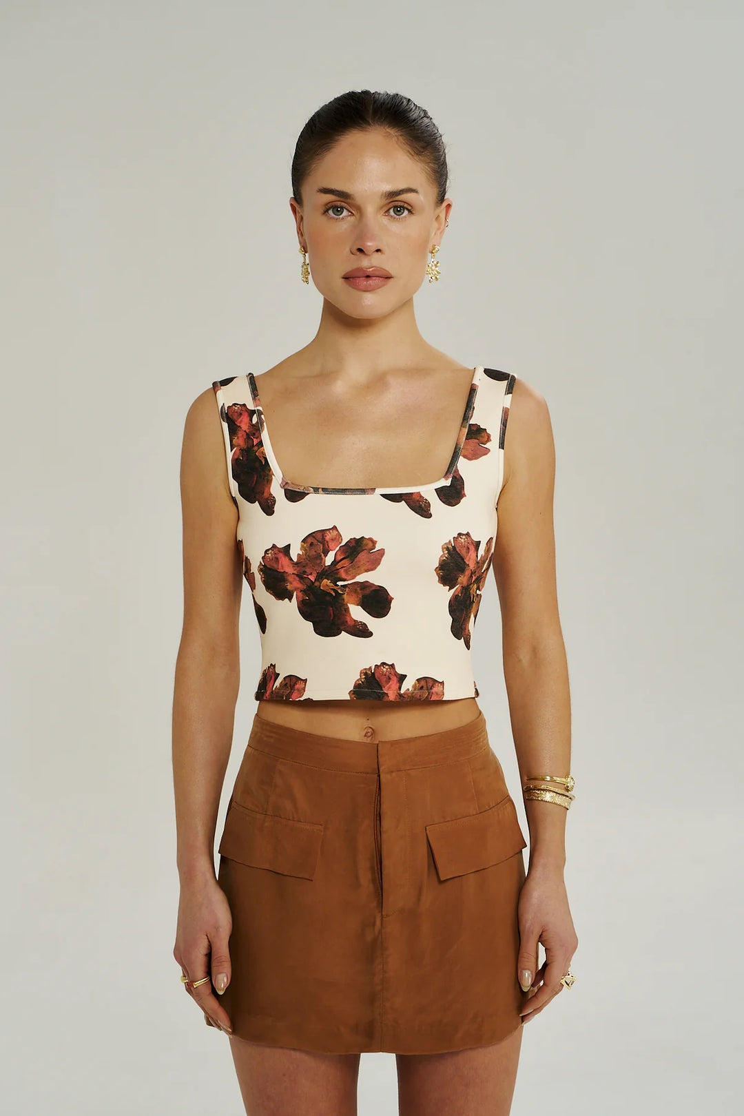 SUMMI SUMMI Womens Skort in Toffee, WOMENS SKIRTS, SUMMI SUMMI, Elwood 101