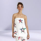 SUMMI SUMMI Womens Strapless Shift Linen Top - Star X Lovers, WOMENS TOPS & SHIRTS, SUMMI SUMMI, Elwood 101
