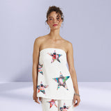 SUMMI SUMMI Womens Strapless Shift Linen Top - Star X Lovers, WOMENS TOPS & SHIRTS, SUMMI SUMMI, Elwood 101
