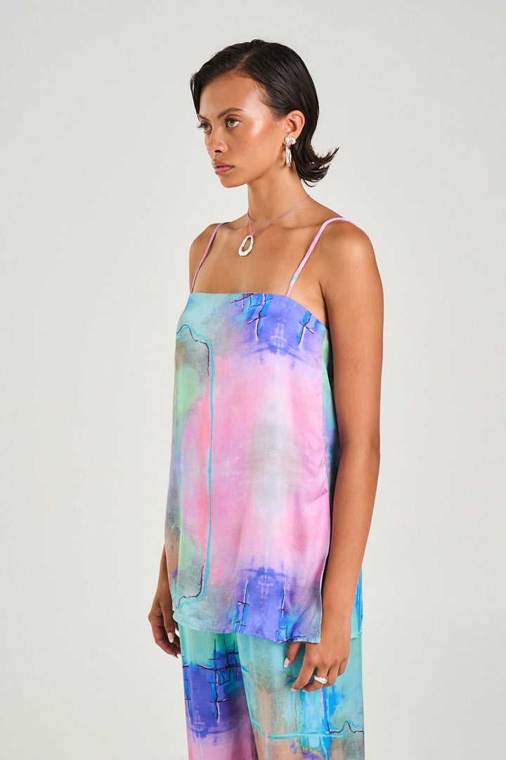 SUMMI SUMMI Womens Tunic Top in H20 Print